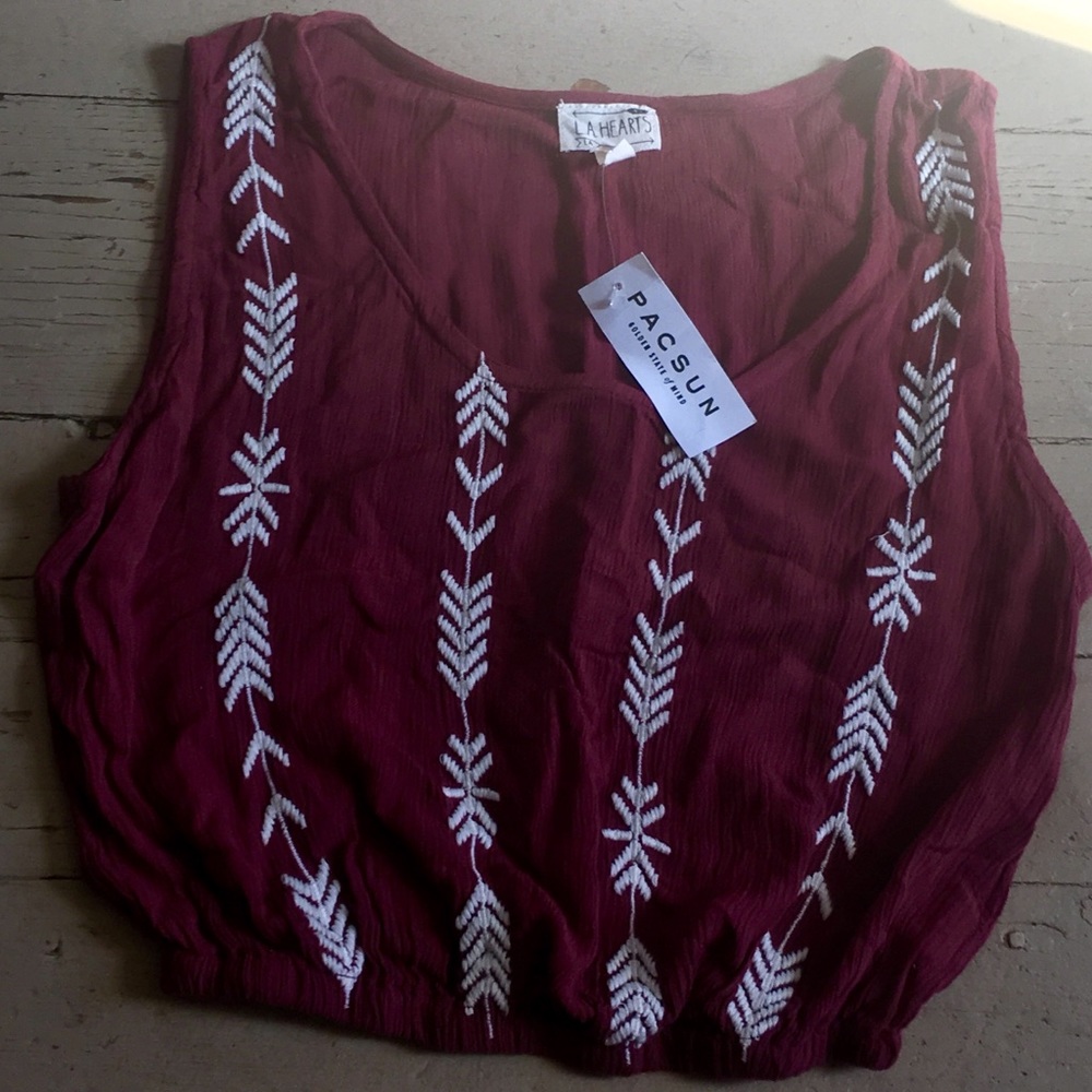 L.A. Hearts crop top